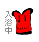 パーカーを着たねこ（個別スタンプ：8）