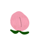 お絵かき果物スタンプ（個別スタンプ：4）