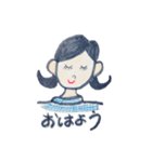 あっけちゃんスタンプ～日常あいさつ編～（個別スタンプ：1）