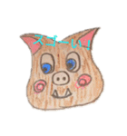 かわいい手描きスタンプ（個別スタンプ：1）