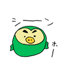 ダサかっこいいフクロウ【緑】（個別スタンプ：19）