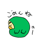 ダサかっこいいフクロウ【緑】（個別スタンプ：28）