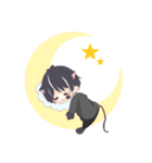 くろねこだんし（個別スタンプ：5）