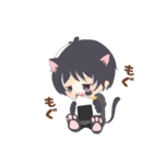 くろねこだんし（個別スタンプ：6）