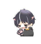 くろねこだんし（個別スタンプ：9）
