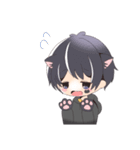 くろねこだんし（個別スタンプ：11）