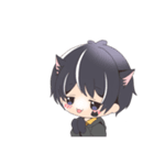 くろねこだんし（個別スタンプ：16）