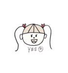 ツインテール・ガール（個別スタンプ：5）