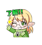 ゲーマーなエルフさん（個別スタンプ：3）