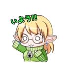 ゲーマーなエルフさん（個別スタンプ：13）