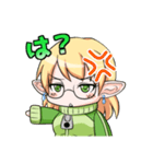 ゲーマーなエルフさん（個別スタンプ：27）