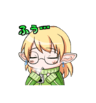ゲーマーなエルフさん（個別スタンプ：37）