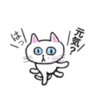 白猫のユキちゃん（個別スタンプ：9）