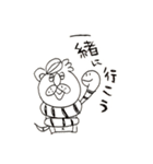 ろあんぬスタンプモノクロVer.（個別スタンプ：1）