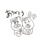 ろあんぬスタンプモノクロVer.（個別スタンプ：3）