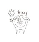 ろあんぬスタンプモノクロVer.（個別スタンプ：8）