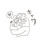 ろあんぬスタンプモノクロVer.（個別スタンプ：14）