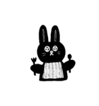 おとぼけ黒ウサギ（個別スタンプ：19）