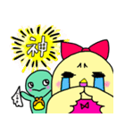 カメレオンのマニー＆友達のチー子（個別スタンプ：24）