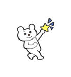 カフェラテ色のクマ（個別スタンプ：4）