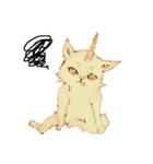 ユニこねこ（個別スタンプ：4）