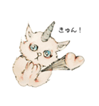 ユニこねこ（個別スタンプ：8）