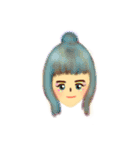いろんなヘアスタイル楽しんでね☆（個別スタンプ：11）