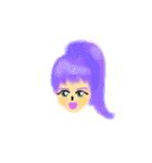 いろんなヘアスタイル楽しんでね☆（個別スタンプ：16）