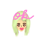 いろんなヘアスタイル楽しんでね☆（個別スタンプ：37）