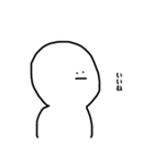 無表情じゃないよ(ヒト2)（個別スタンプ：1）