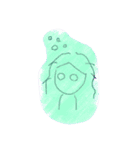 めろんちゃんの落書き（個別スタンプ：7）