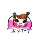 女の子ママ向けむすめちゃんのスタンプ（個別スタンプ：4）