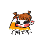 女の子ママ向けむすめちゃんのスタンプ（個別スタンプ：5）