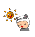 パンダ人の生活1日目（個別スタンプ：38）