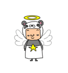 パンダ人の生活1日目（個別スタンプ：39）