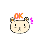 クマ（隈）のくまみちゃん（個別スタンプ：1）