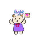 クマ（隈）のくまみちゃん（個別スタンプ：3）
