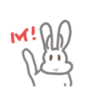 うさぎのこーやん＆ほーちゃん（個別スタンプ：3）