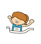 【女子】陸上部あるある（個別スタンプ：8）