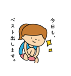 【女子】陸上部あるある（個別スタンプ：13）