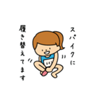 【女子】陸上部あるある（個別スタンプ：21）