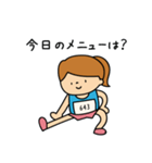 【女子】陸上部あるある（個別スタンプ：26）