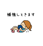 【女子】陸上部あるある（個別スタンプ：27）