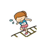 【女子】陸上部あるある（個別スタンプ：30）