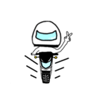 バイク乗りのメットくん（個別スタンプ：27）