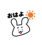 【まゆうさ】眉毛が可愛いうさぎたち（個別スタンプ：1）