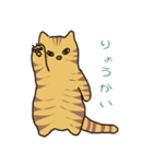 キジトラ猫の毎日使いやすいスタンプ（個別スタンプ：1）