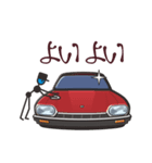 くるまをみがくひと（70’s外車3）（個別スタンプ：5）
