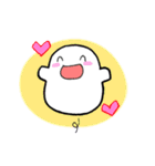 マシュマロのもこもこ ごちゃまぜ版（個別スタンプ：1）