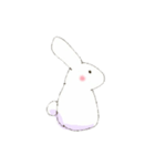 ゆるうさぎ。（個別スタンプ：4）